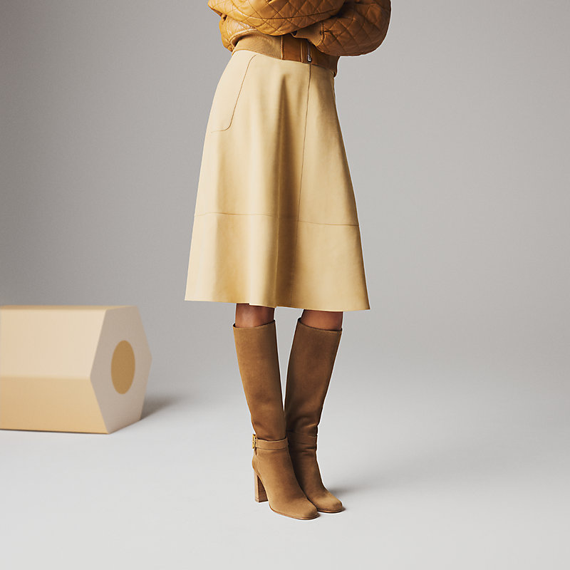 Joanna 90 boot - Brown | Hermès USA